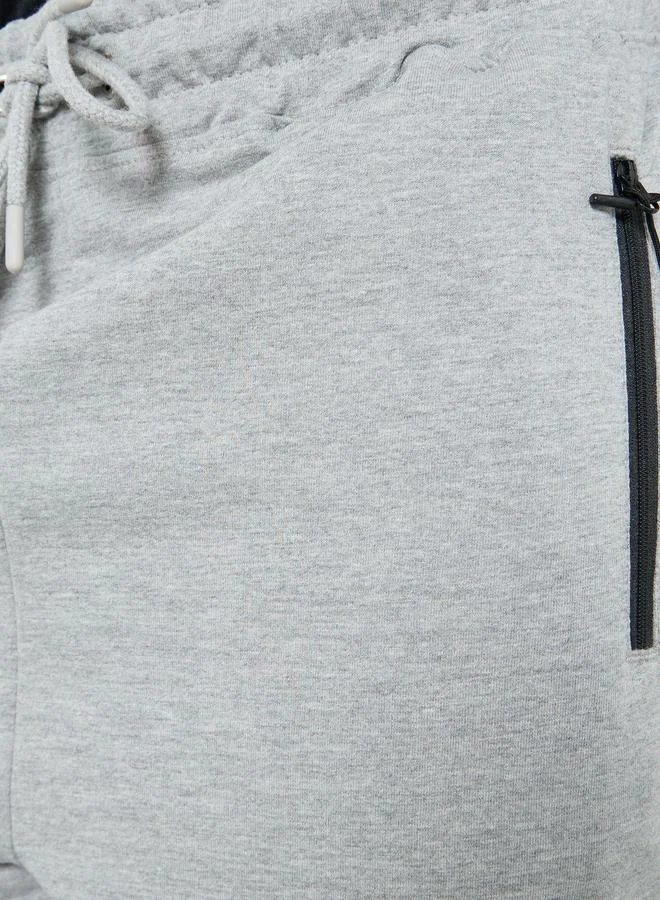 Styli Active Men Grey Athleisure Training Terry Shorts